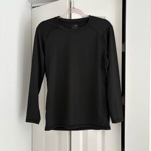 NIKSA Men’s Long Sleeve Athletic Shirt | Black | Size M | Item 0126